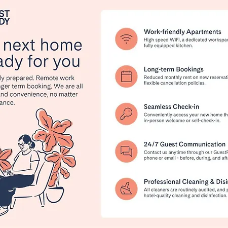 Апартаменты Guestready - Bright Retreat In The 15th *